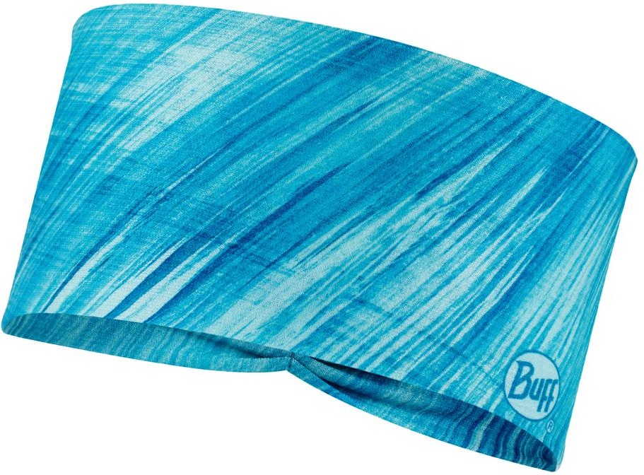 фото Повязка унисекс buff tapered headband pixeline turquoise, one size