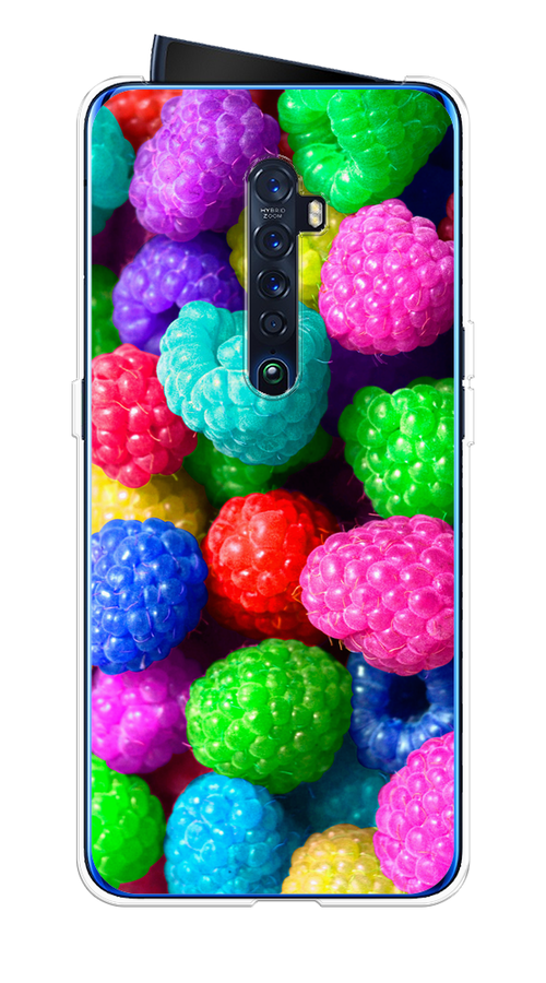 

Чехол на Oppo Reno 2 "Леденцовая малина", Фиолетовый;розовый;зеленый, 253550-1