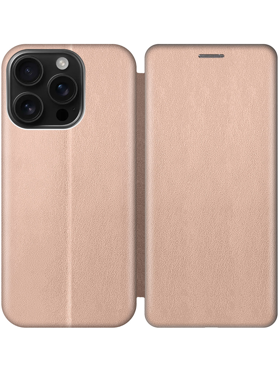 

Чехол-книжка на Apple iPhone 16 Pro золотой, Золотистый, 785197721