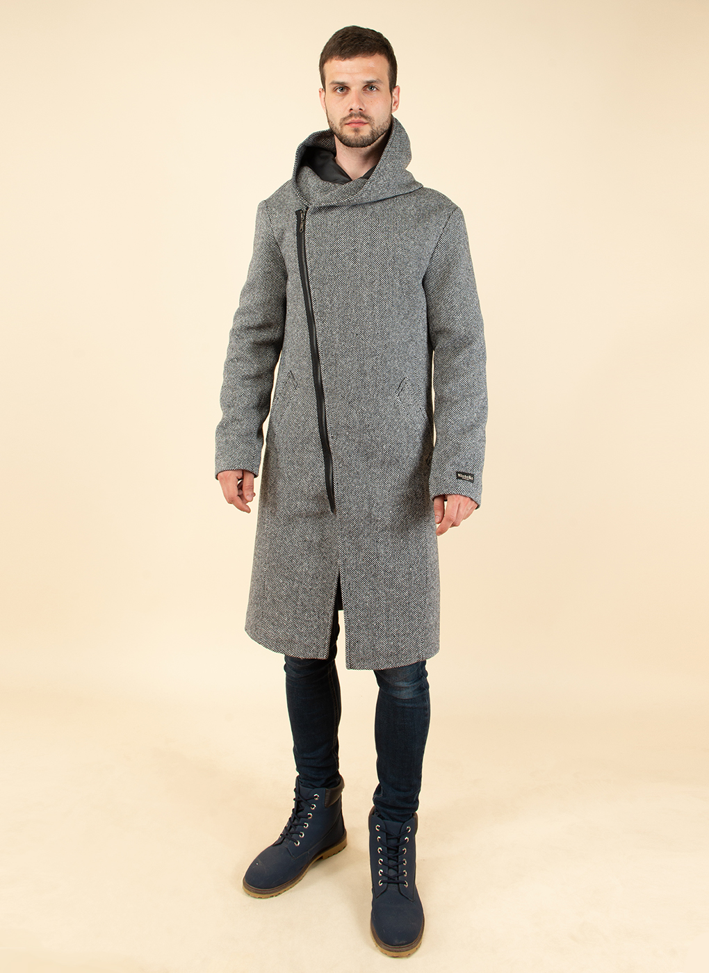 

Пальто мужское MISTEKS DESIGN 52269 серое 54, 52269
