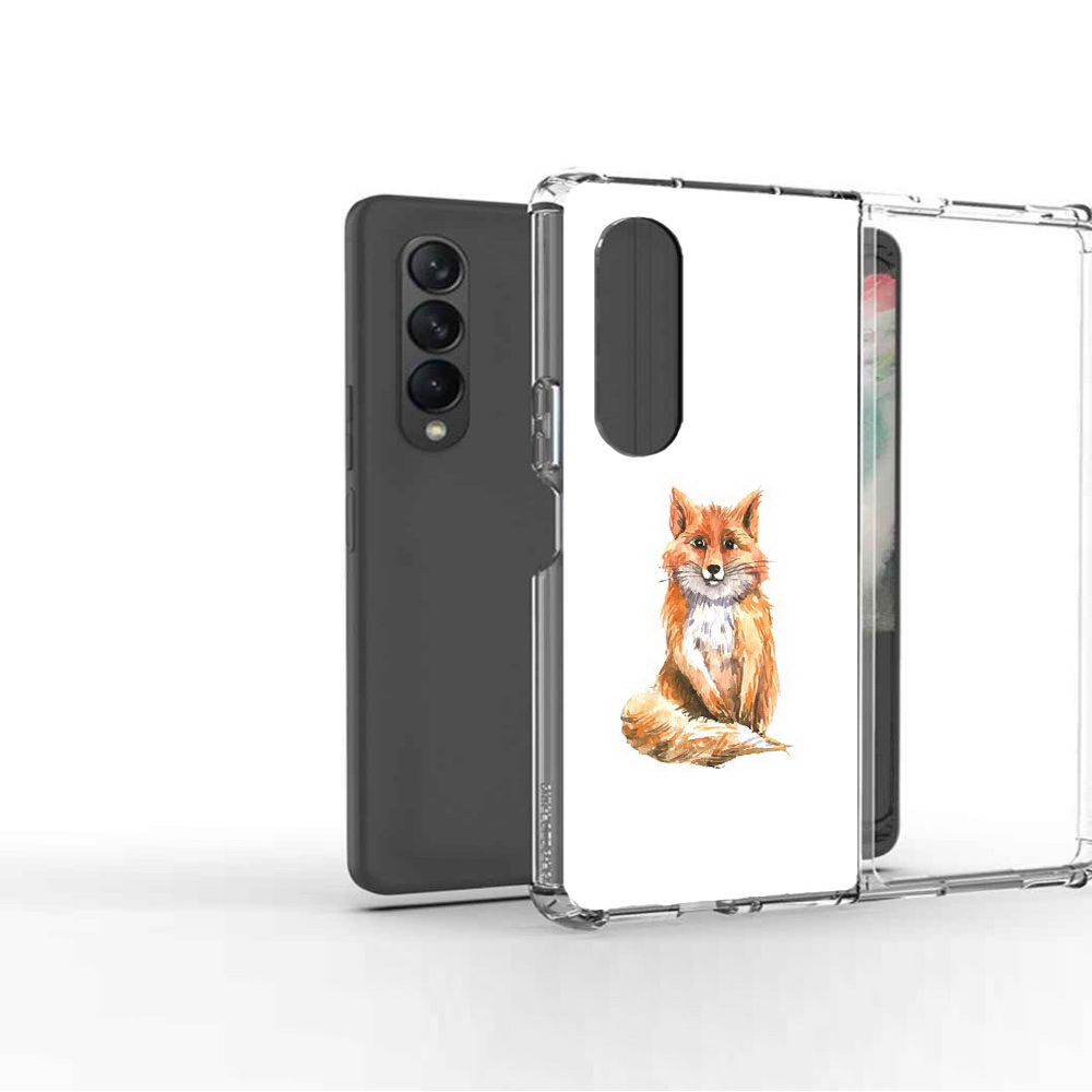 Чехол MyPads Tocco для Samsung Galaxy Z Fold2 детская лиса