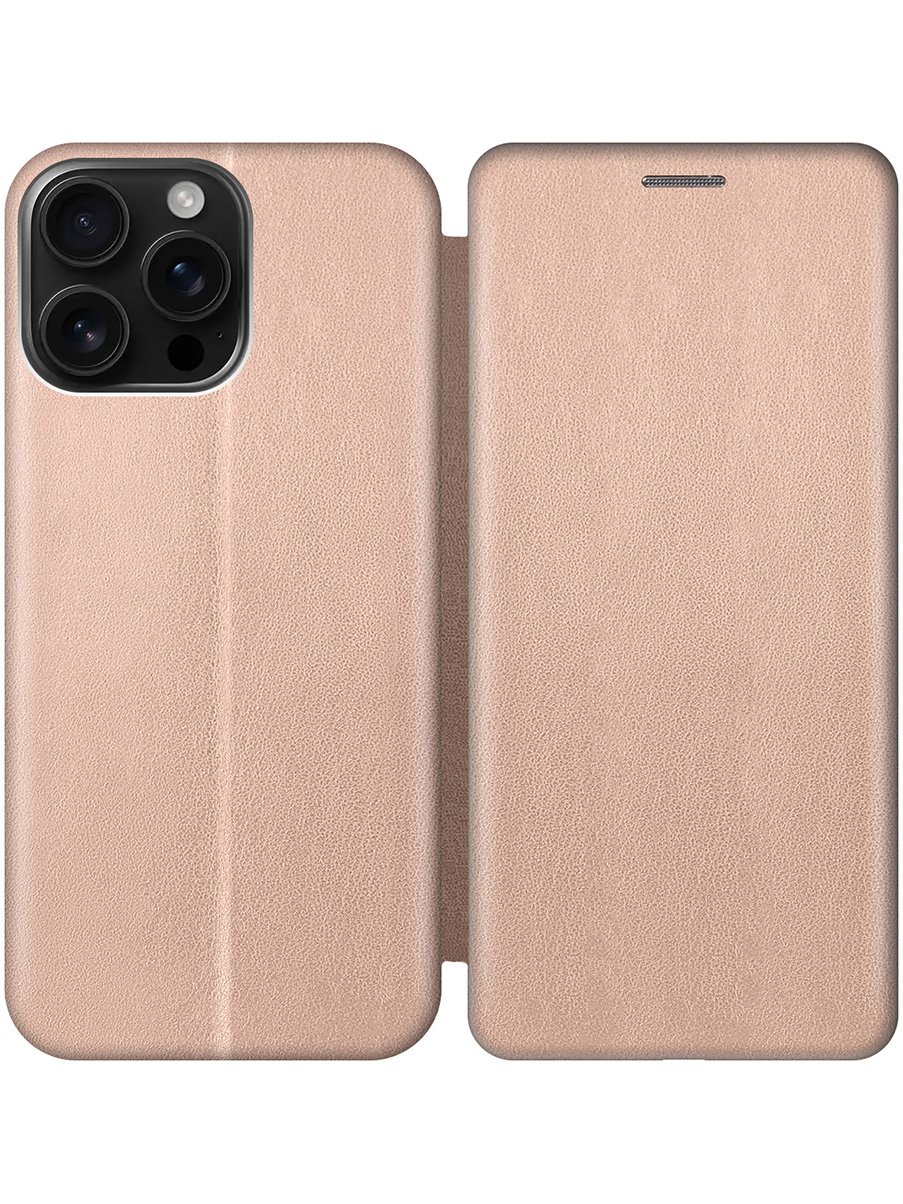 

Чехол-книжка на Apple iPhone 16 Pro Max золотой, Золотистый, 785198321
