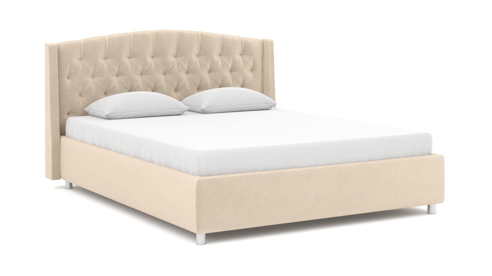 

Кровать Askona Margot Sky Velvet 21 160х200, Бежевый, Margot