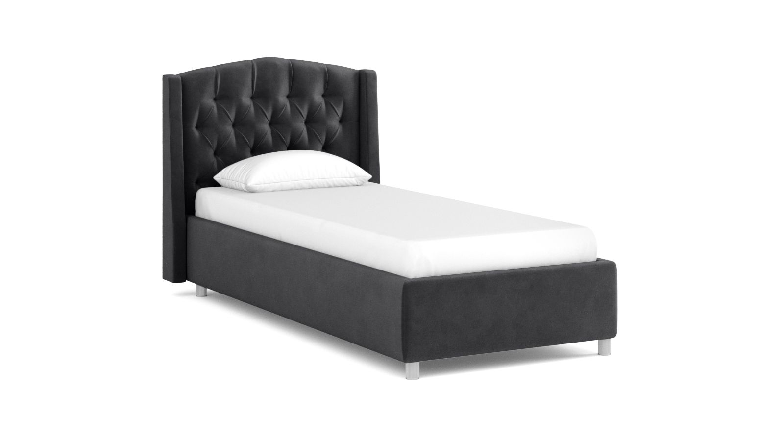 

Кровать Askona Margot Sky Velvet 38 120х200, Черный