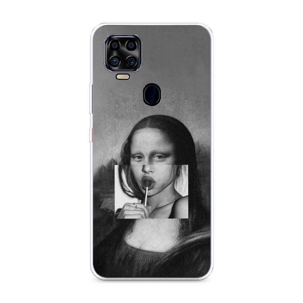 фото Силиконовый чехол "mona lisa sucking lollipop" на zte blade v2020 4g awog