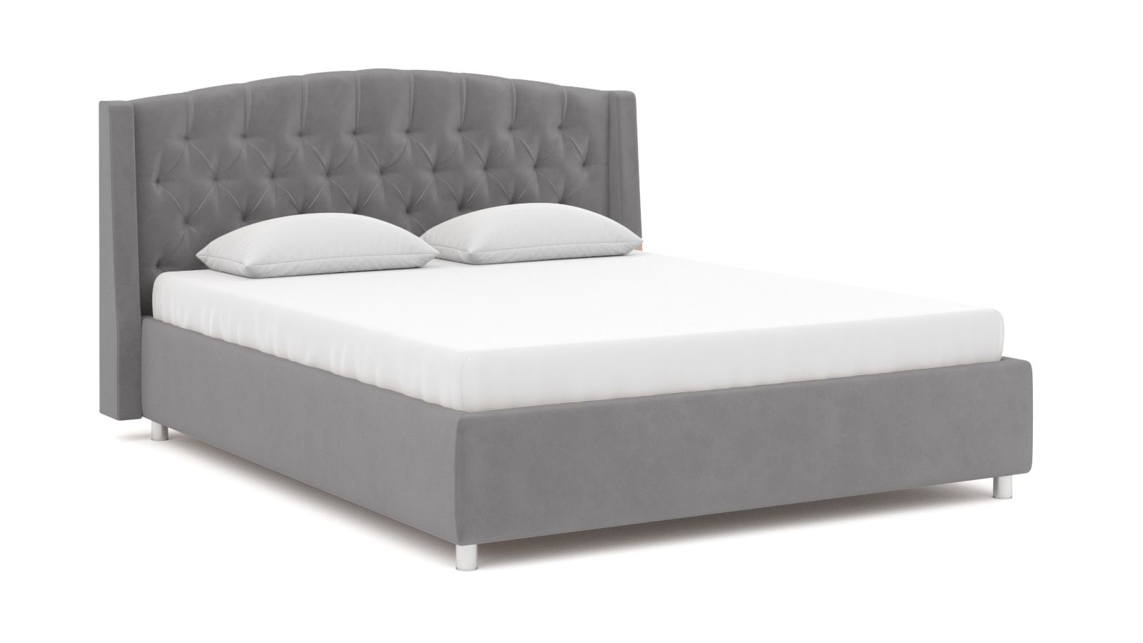 

Кровать Askona Margot Sky Velvet 08 140х200, Серый