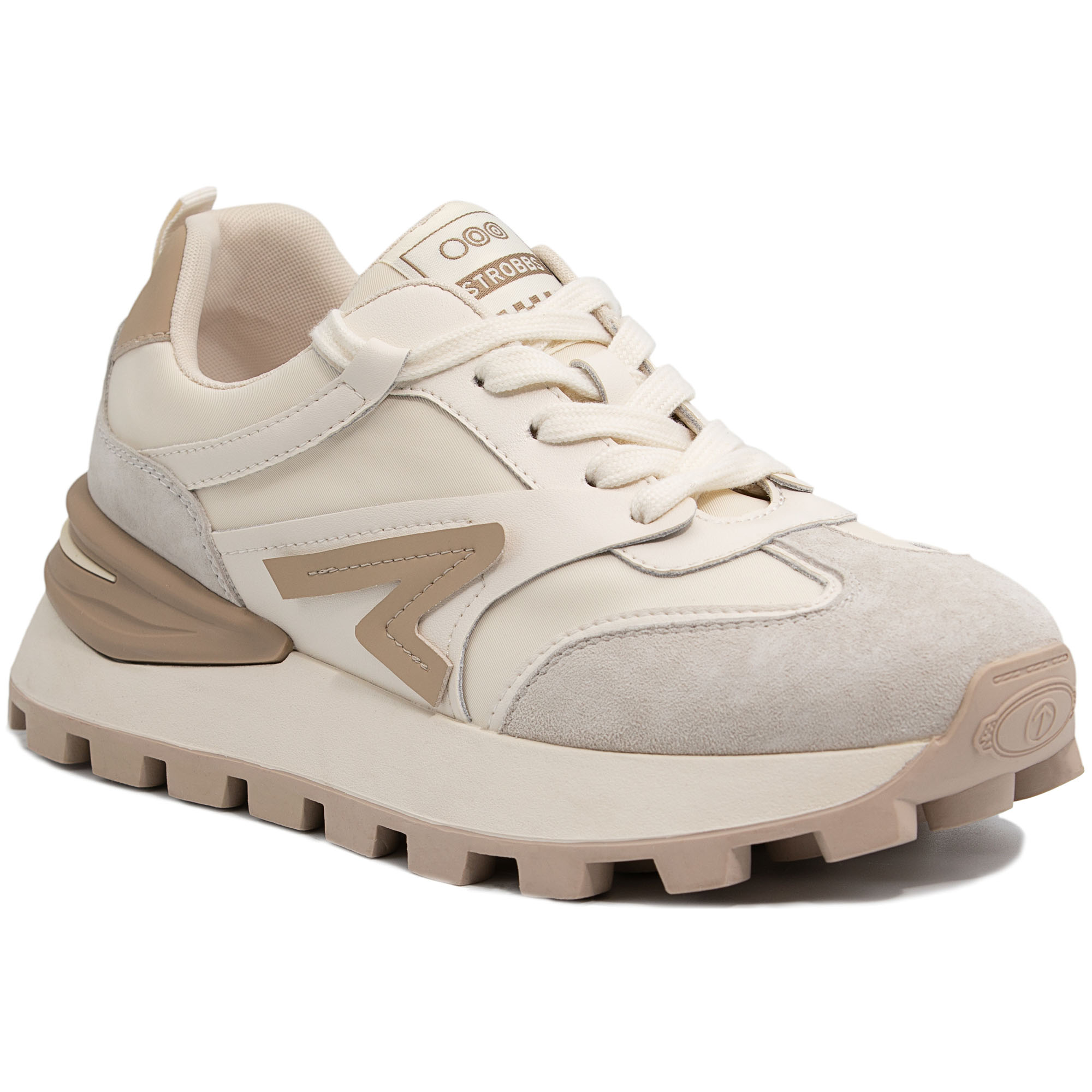 

Кроссовки женские Strobbs F7440-16 бежевые 37 RU, Бежевый, F7440-16