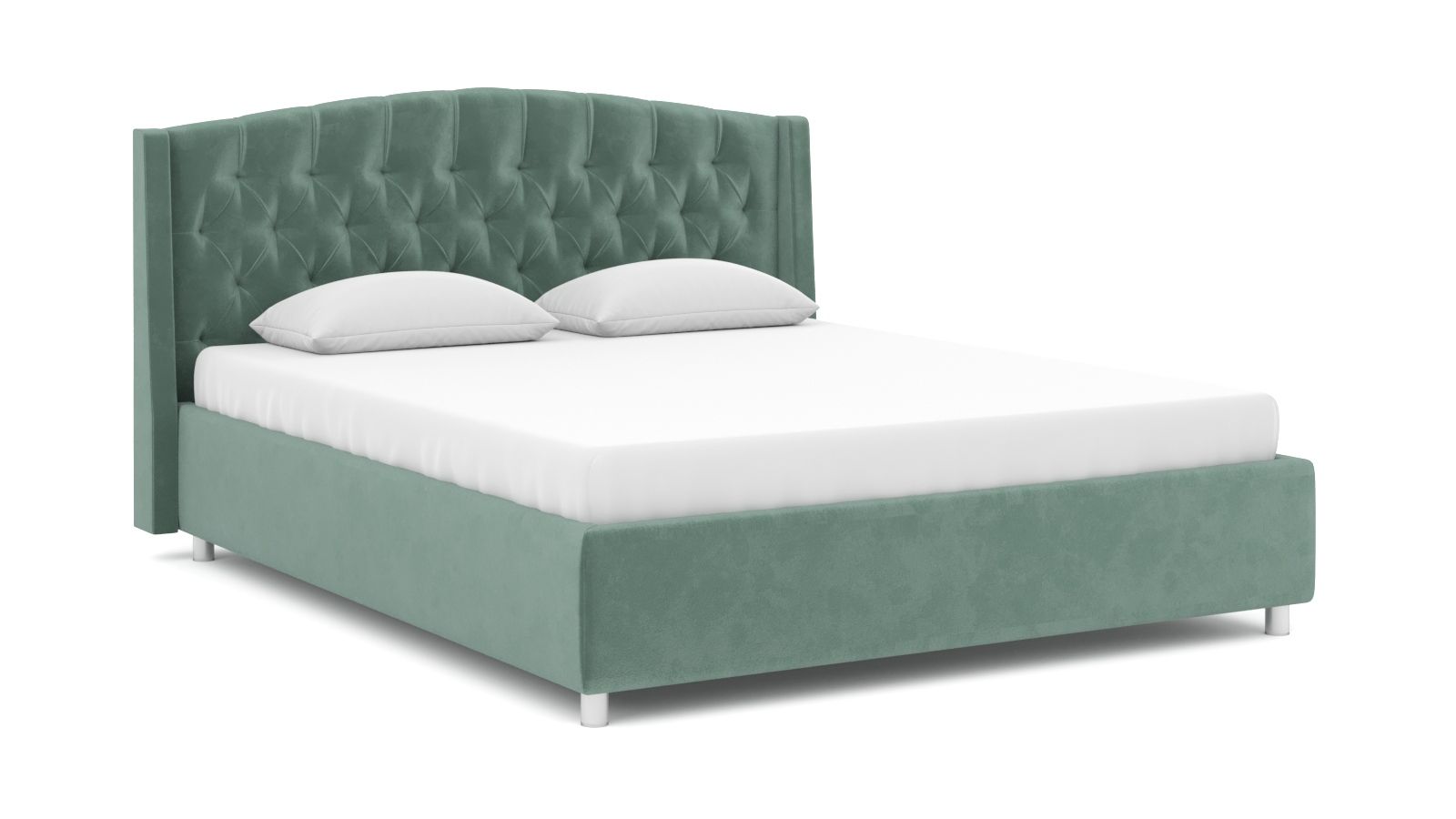 

Кровать Askona Margot Sky Velvet 43 160х200, Зеленый, Margot