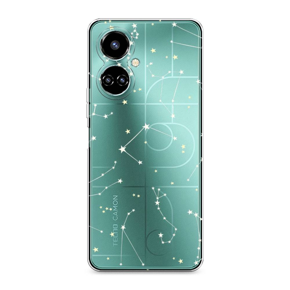 

Силиконовый чехол "Созвездия" на Tecno Camon 19, Разноцветный, 301650-7