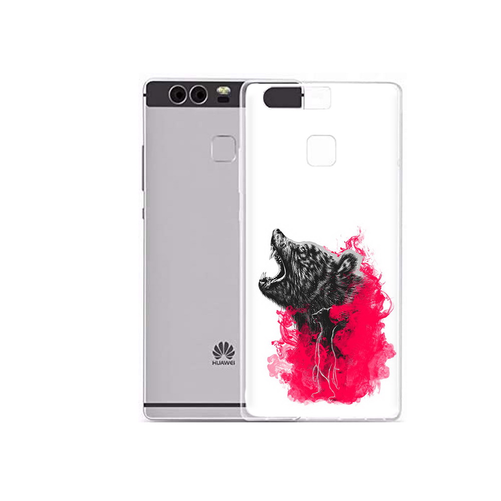 Чехол MyPads Tocco для Huawei P9 Plus медведь в дымке (PT31455.54.463)