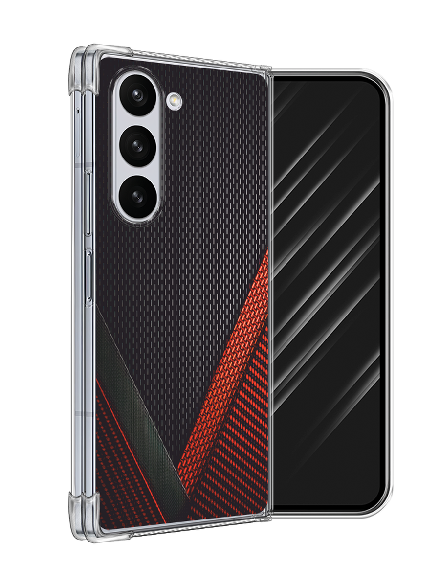 

Чехол Awog на Samsung Galaxy Z Fold 6 "Красный карбон", Черный;красный, 2109850-1