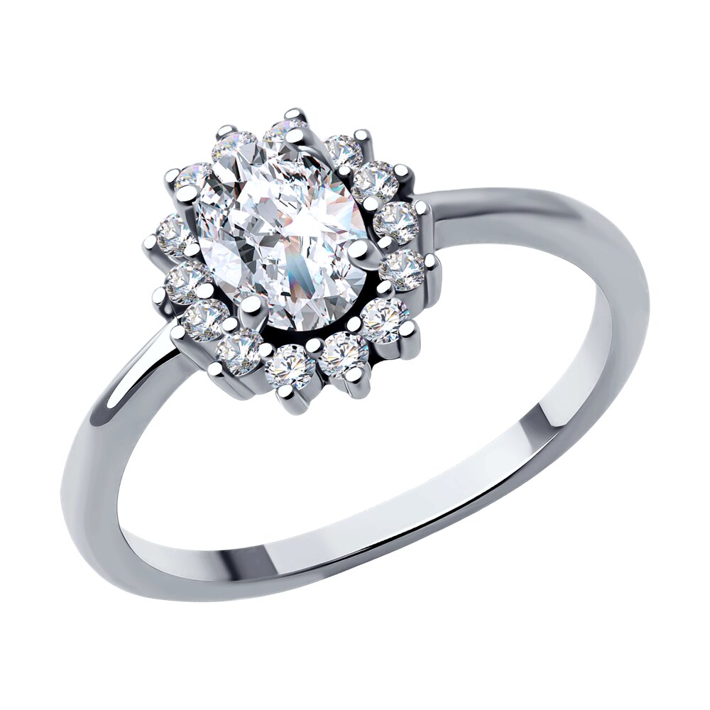 

Кольцо из серебра р. 18 SOKOLOV 94013968-91, фианит, 94013968-91