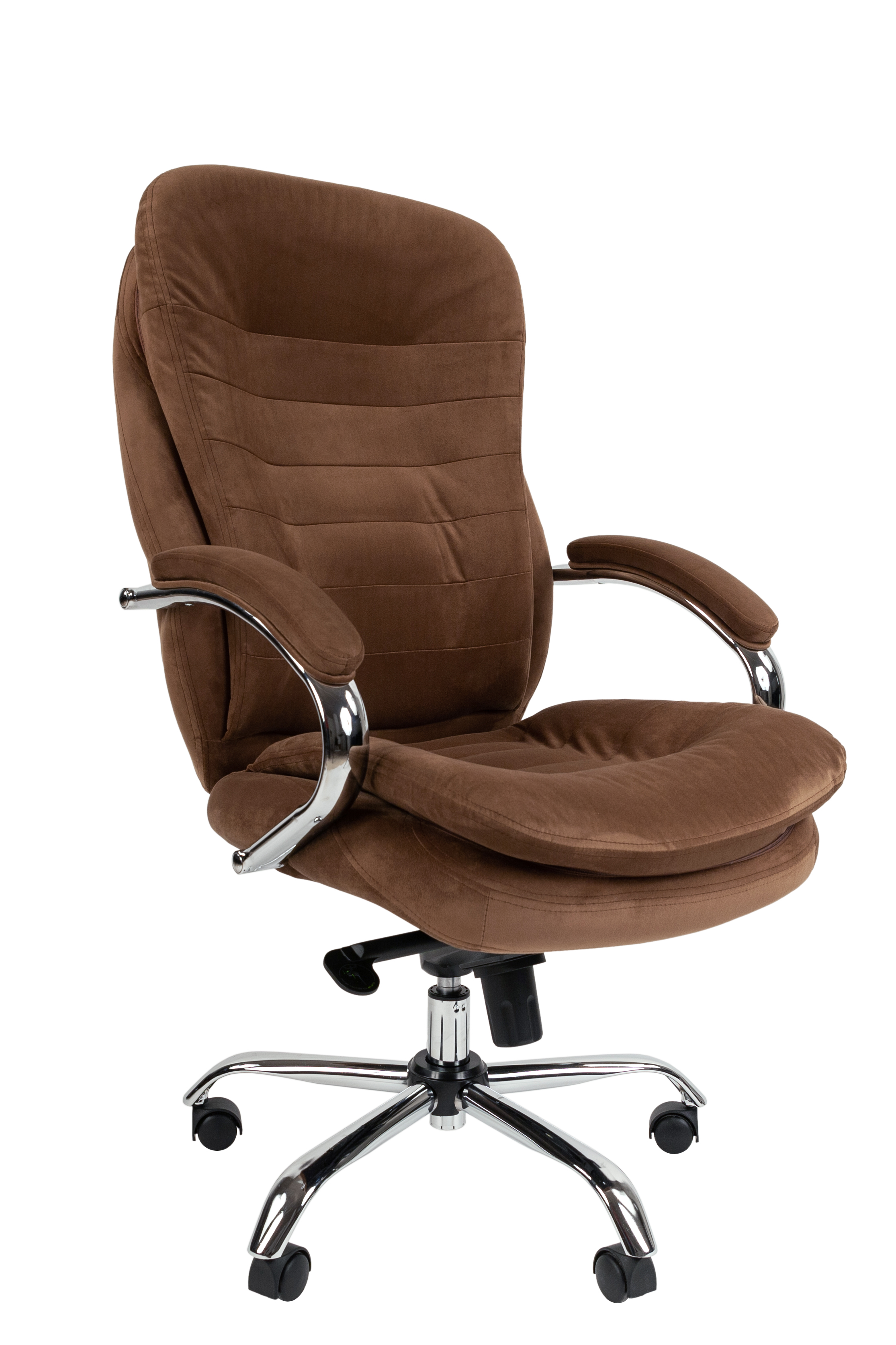 фото Домашнее компьютерное кресло chairman home 795 ткань, коричневый