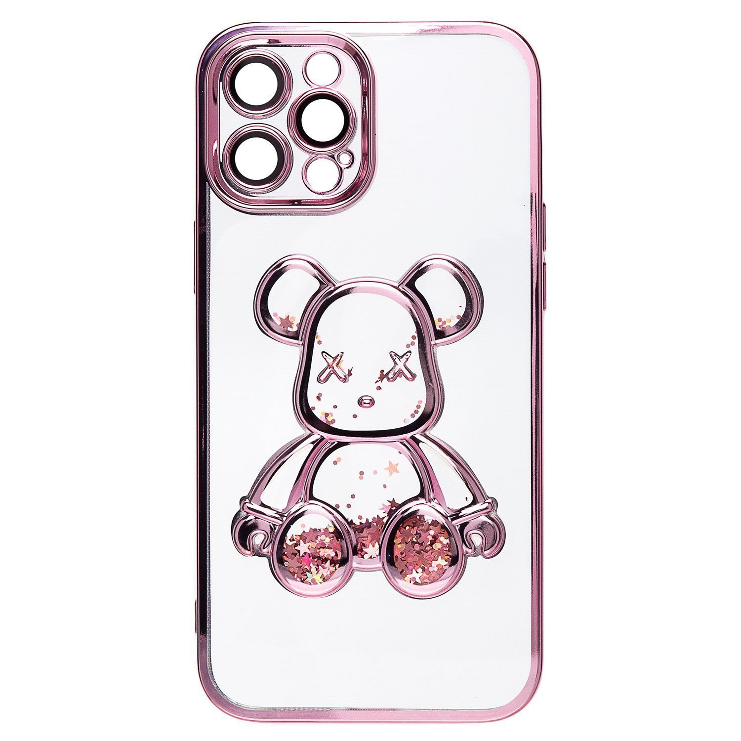 

Чехол для iPhone 12 Pro Max силиконовый Мишка <розовый>