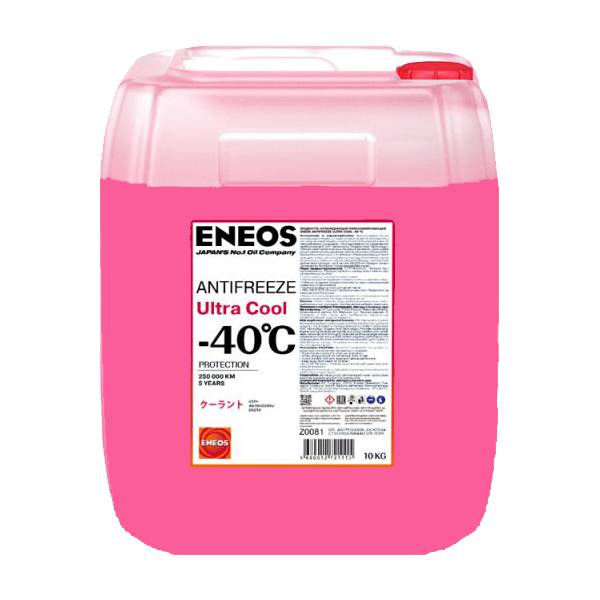 фото Жидкость охлаждающая antifreeze ultra cool -40°c (pink) g12+ 10л eneos z0081