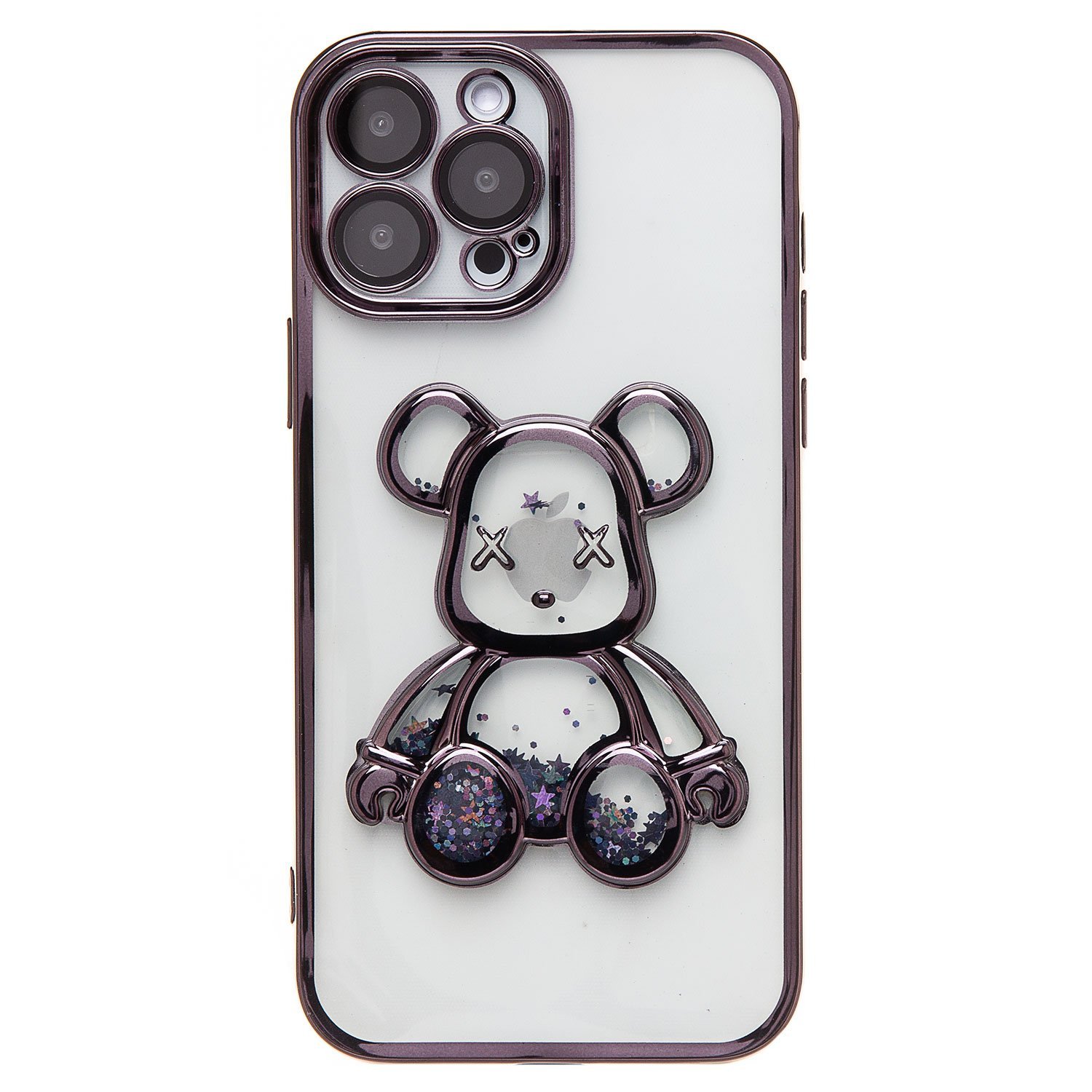 

Чехол для iPhone 13 Pro Max силиконовый Мишка <черный>