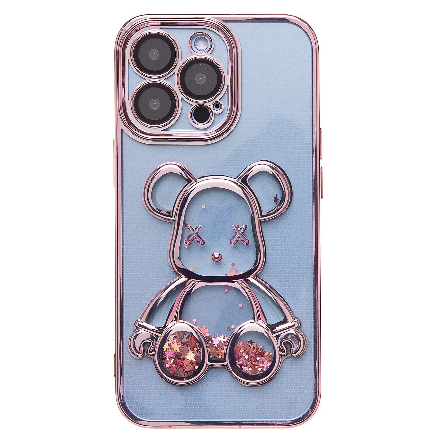 

Чехол для iPhone 13 Pro силиконовый Мишка <розовый>