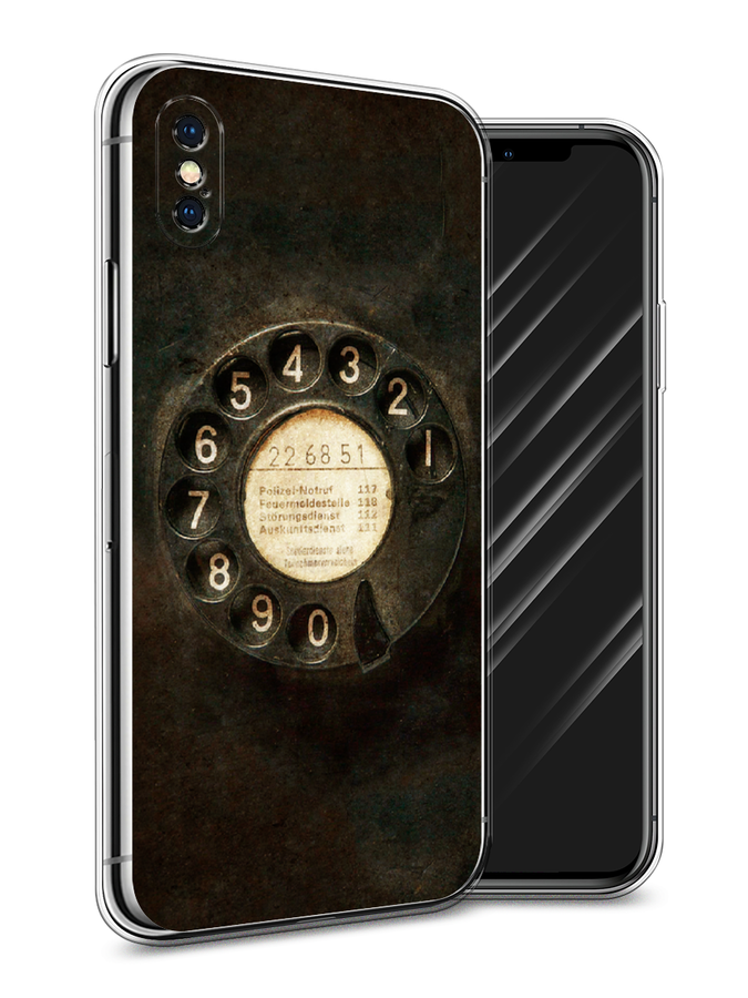 

Чехол Awog на Apple iPhone XS Max (10S Max) / Айфон XS Max (10S Max) "Старинный телефон", Разноцветный, 11950-5