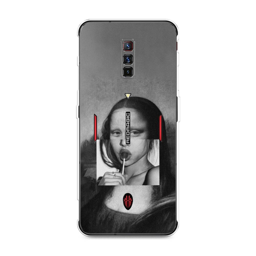 

Чехол Awog на ZTE Nubia Red Magic 6 / ЗТЕ Нубиа Ред Мэджик 6 "Mona Lisa sucking lollipop", Разноцветный, 135150-9