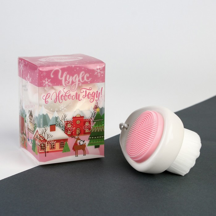 Щетка массажер мини Чудес в Новом году, 5,5 х 7,5 см