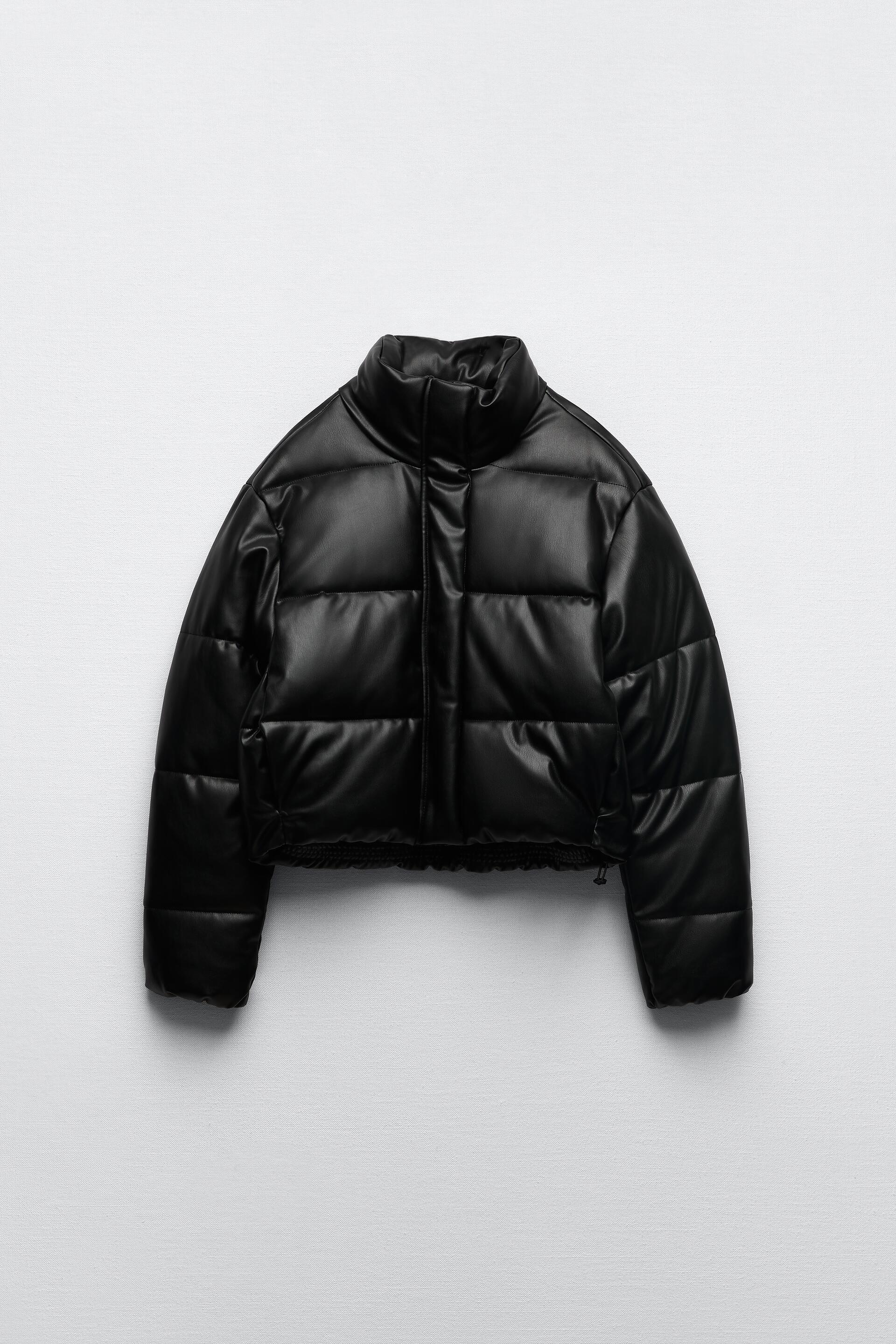 

Кожаная куртка женская ZARA 04391844 черная XL (доставка из-за рубежа), 04391844