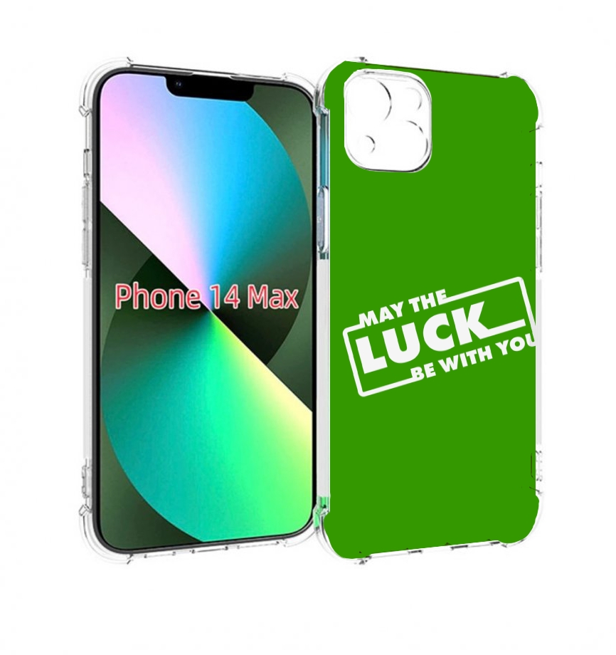 

Чехол MyPads Luck green для iPhone 14 Plus (6.7), Прозрачный, Tocco