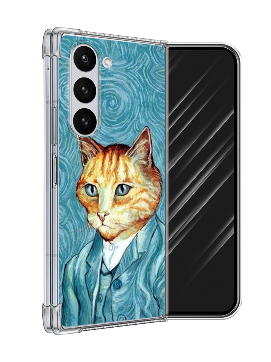 

Чехол Awog на Samsung Galaxy Z Fold 6 "Кот Ван Гог", Голубой;коричневый, 2109850-1