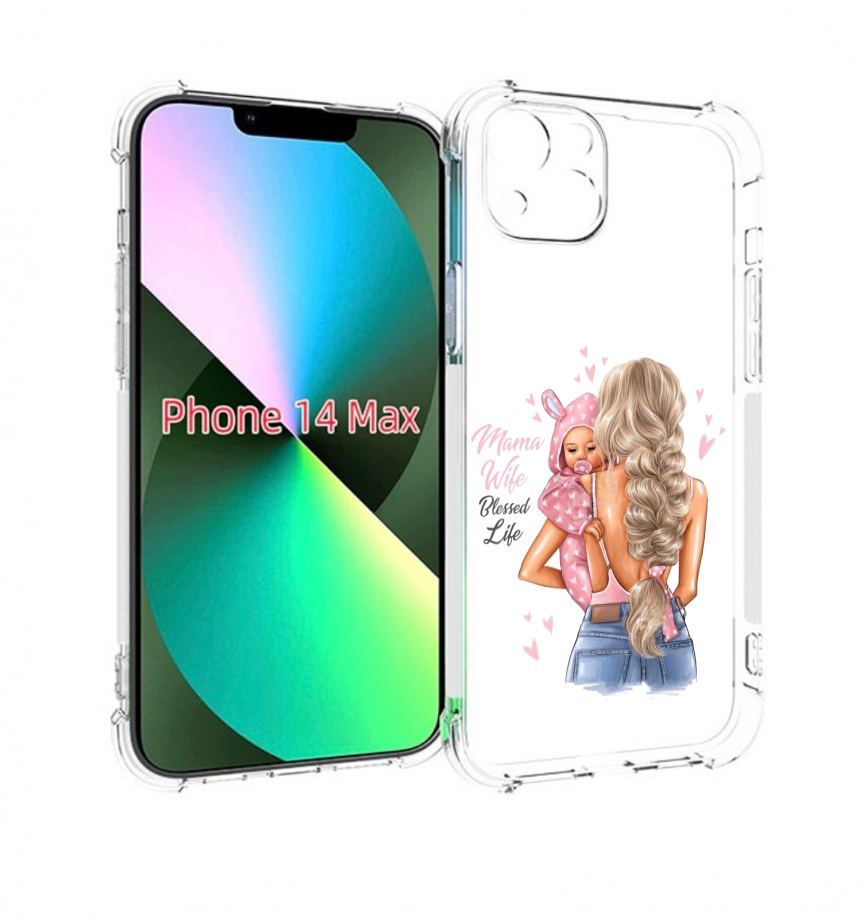 

Чехол MyPads Mama-wibe для iPhone 14 Plus (6.7), Прозрачный, Tocco