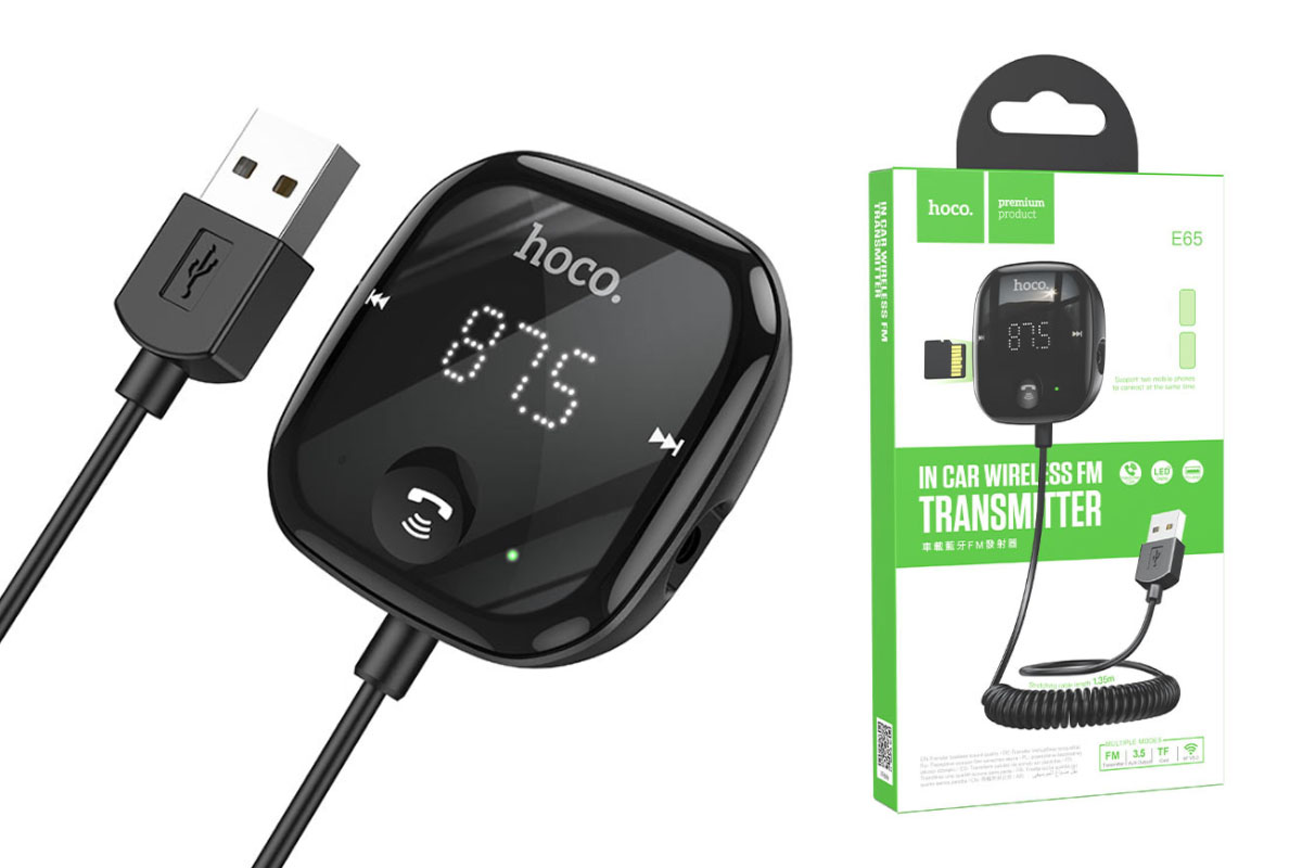 FM-трансмиттер Hoco E65 Unity car BT FM transmitter