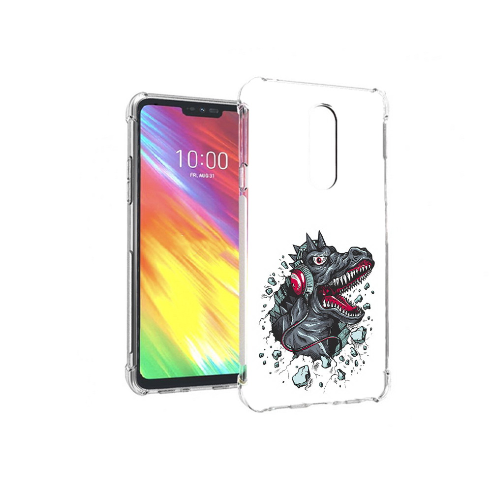 

Чехол MyPads Tocco для LG G7 Нарисованный динозавр в наушниках (PT124618.72.124), Прозрачный, Tocco