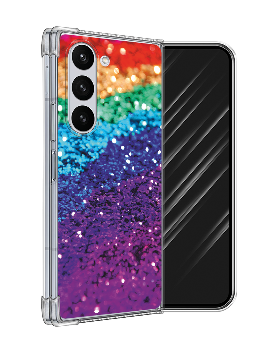 

Чехол Awog на Samsung Galaxy Z Fold 6 "Блестящая радуга рисунок", Разноцветный, 2109850-1
