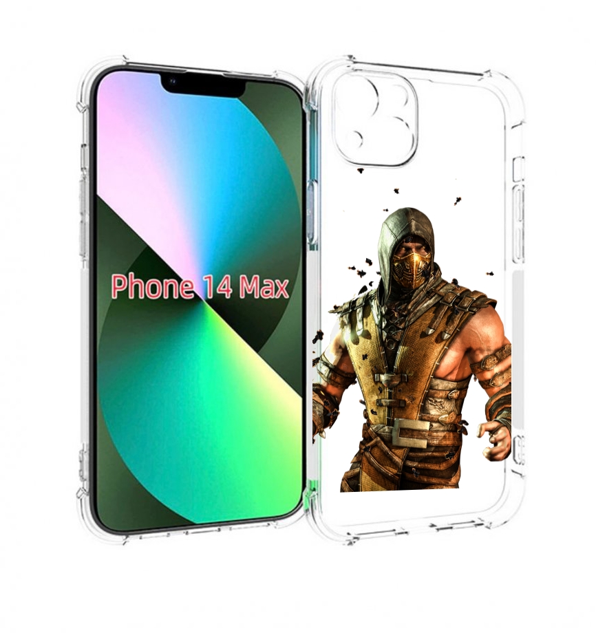 

Чехол MyPads Mortal Kombat scorpion для iPhone 14 Plus (6.7), Прозрачный, Tocco