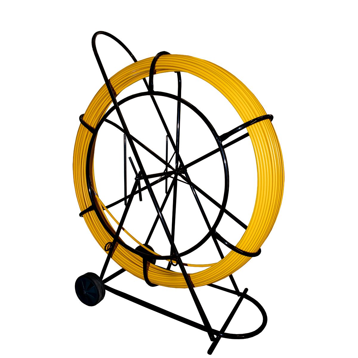УЗК (протяжка для кабеля-кондуктор), стеклопруток 11мм, 100 м на телеге (жёлтый) мини протяжка для кабеля olmion