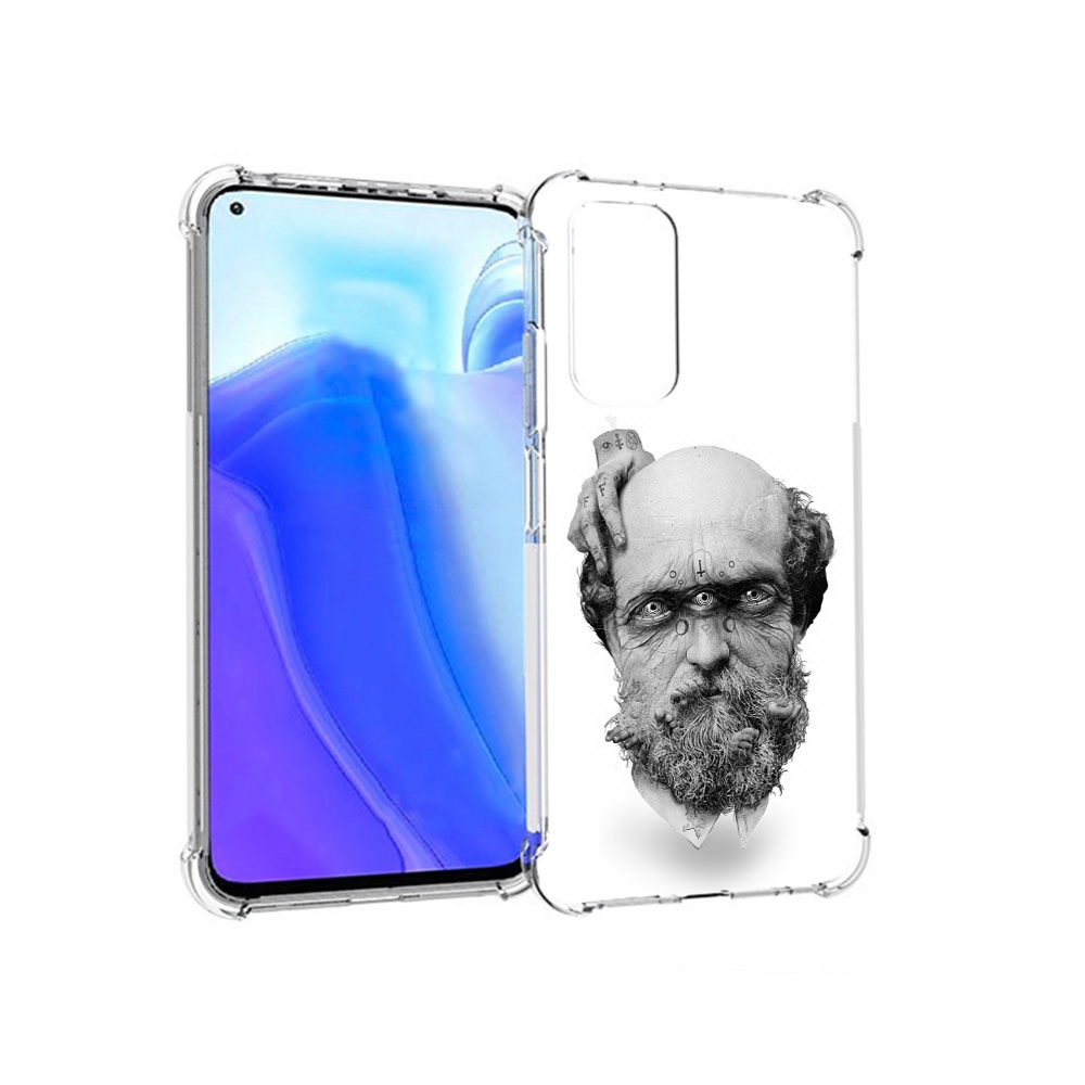 

Чехол MyPads Tocco для Xiaomi Redmi Note 11S страшный бородатый мужчина абстракция, Tocco