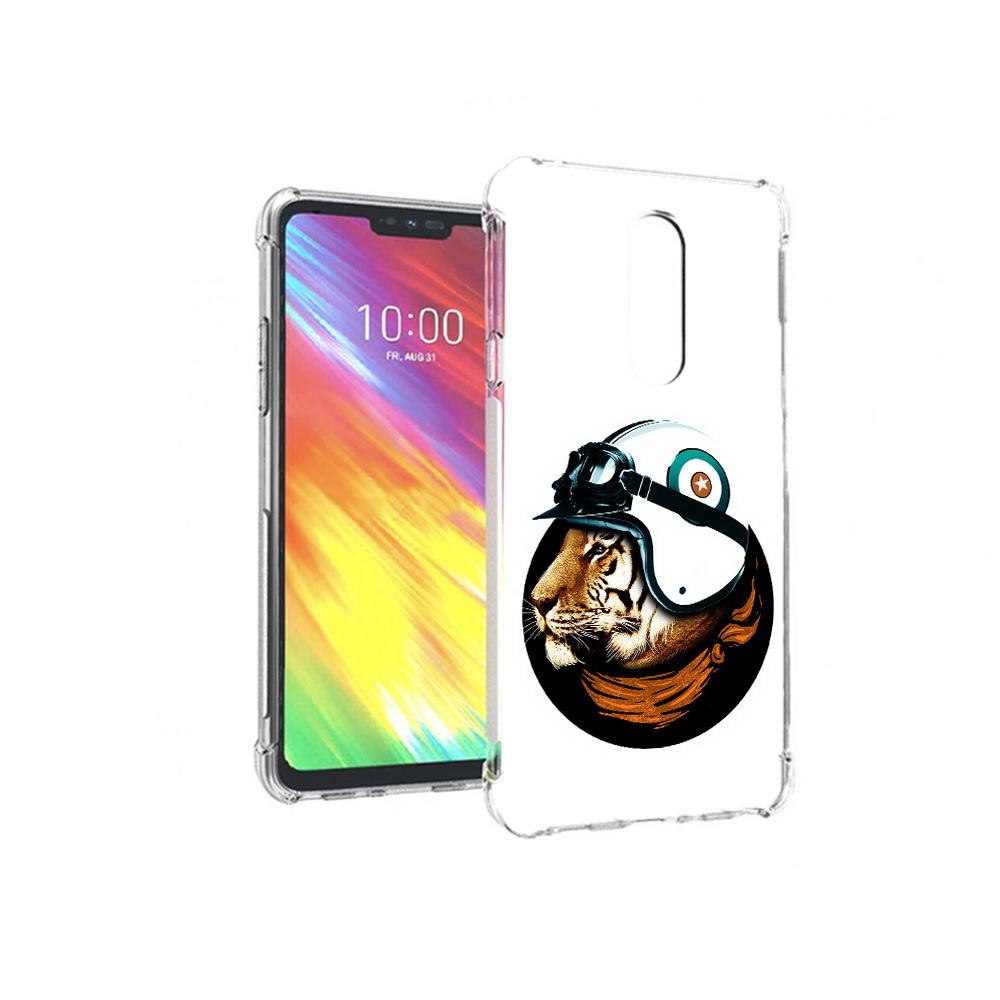 

Чехол MyPads Tocco для LG G7 Тигр в шлеме (PT124618.72.171), Прозрачный, Tocco