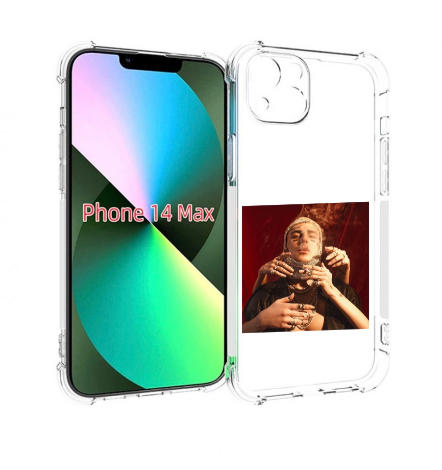 

Чехол MyPads Slime face для iPhone 14 Plus (6.7), Прозрачный, Tocco