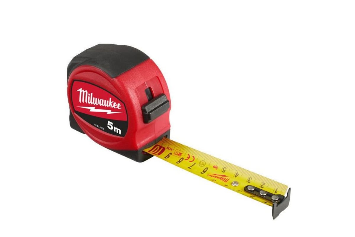 Рулетка Milwaukee SLIM 5 метров рулетка milwaukee pro сompact c5 16 25 5 м 4932459595