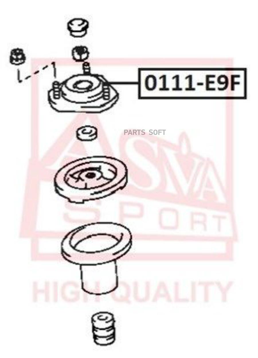 

ASVA 0111-E9F Опора амортизатора 1шт