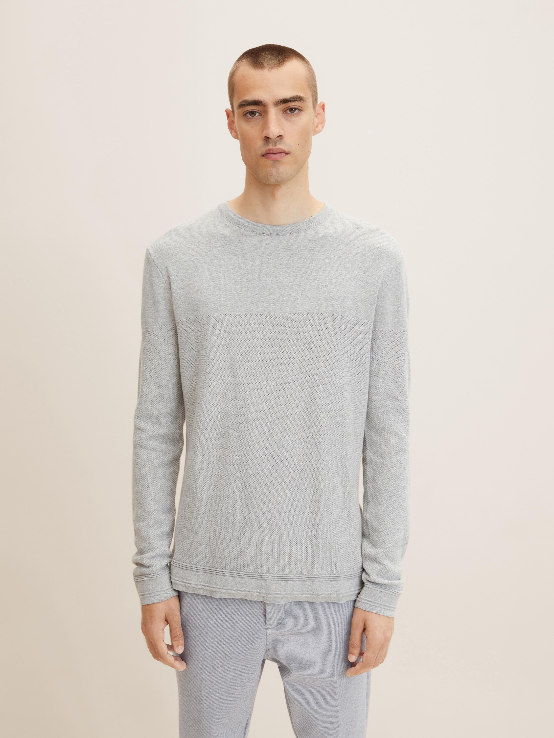 

Джемпер мужской TOM TAILOR 1032284 серый S, 1032284