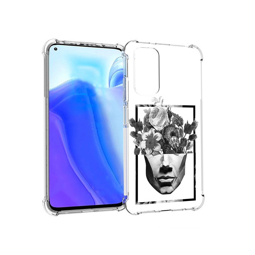 

Чехол MyPads Tocco для Xiaomi Redmi Note 11S черно белая ваза в абстракции, Tocco