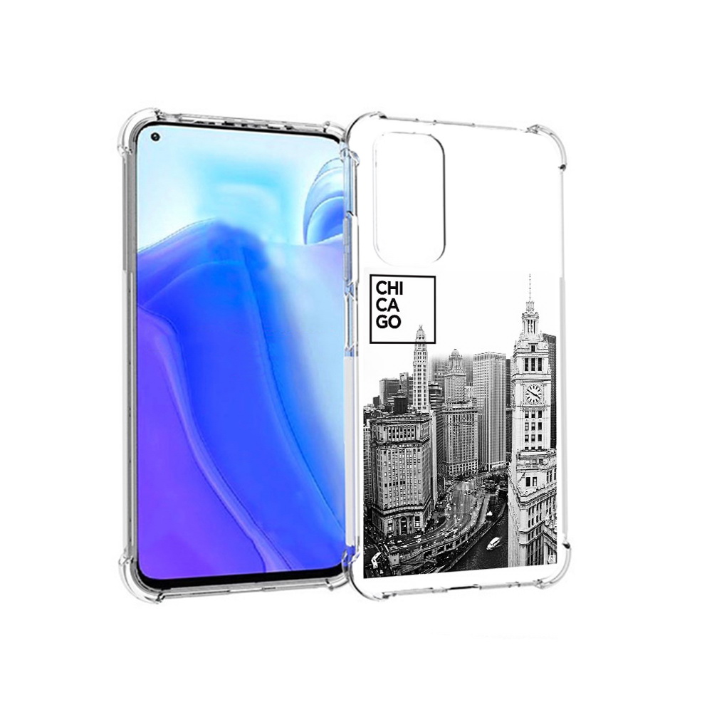 

Чехол MyPads Tocco для Xiaomi Redmi Note 11S черно белый чикаго (PT162215.279.689), Tocco