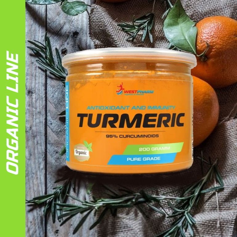 Куркума Westpharm Organic Line Turmeric, 40 порций, 200 г