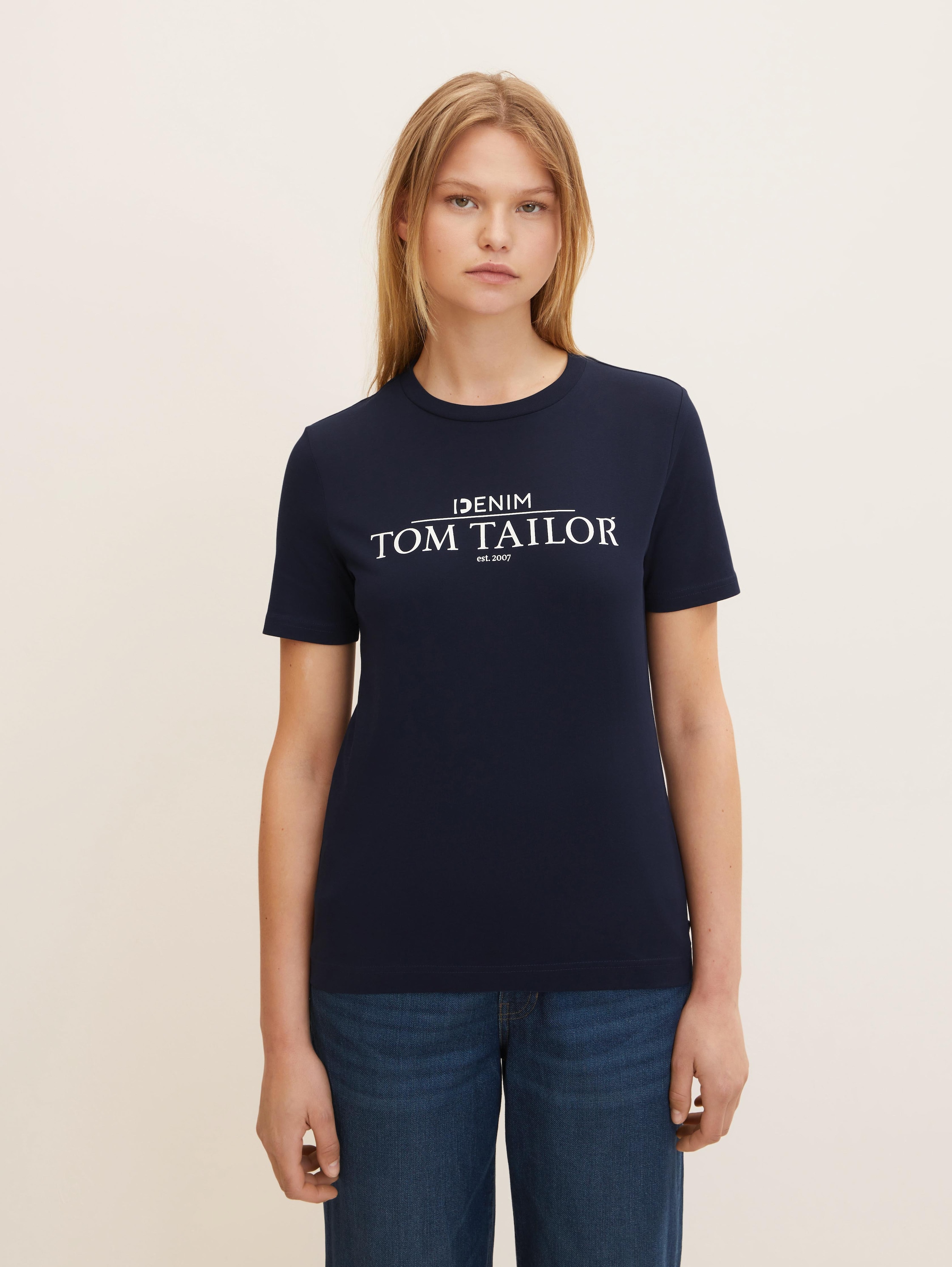 

Футболка женская TOM TAILOR 1033607 синяя L, 1033607
