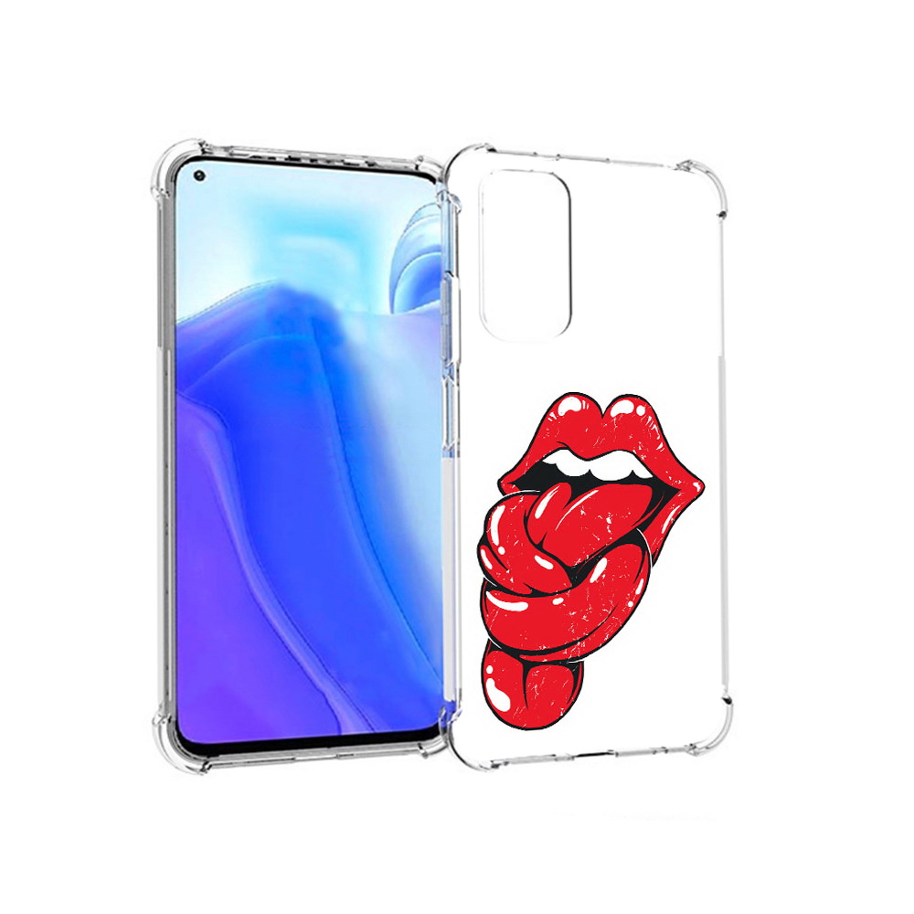 

Чехол MyPads Tocco для Xiaomi Redmi Note 11S яркие губы с языком (PT162215.279.705), Tocco
