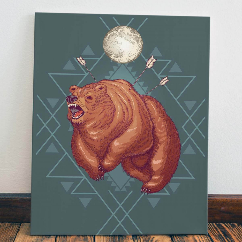 

Картина Red Panda Медведь и стрелы40x60