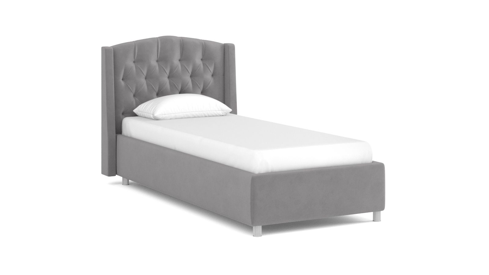 

Кровать Askona Margot Sky Velvet 08 090х200, Серый