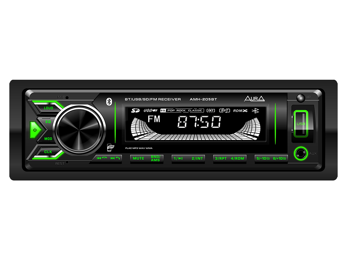 Автомагнитола Aura Bluetooth SD AUX USB AMH-205BT 272000₽