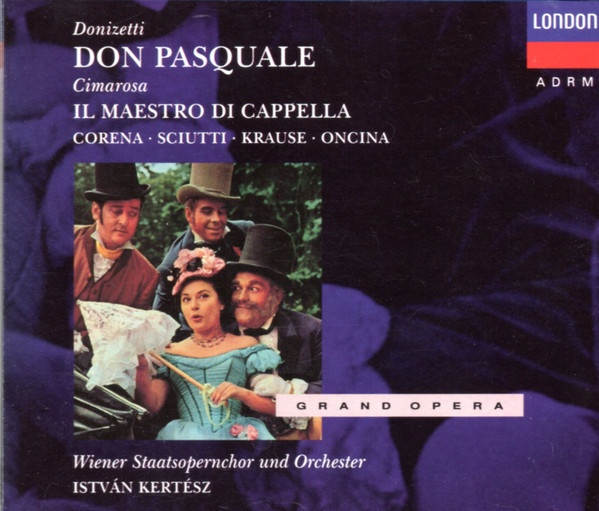 

Donizetti: Don Pasquale. Fernando Corena, Juan Oncina, Graziella Scuittu, Tom Krause(2 CD)