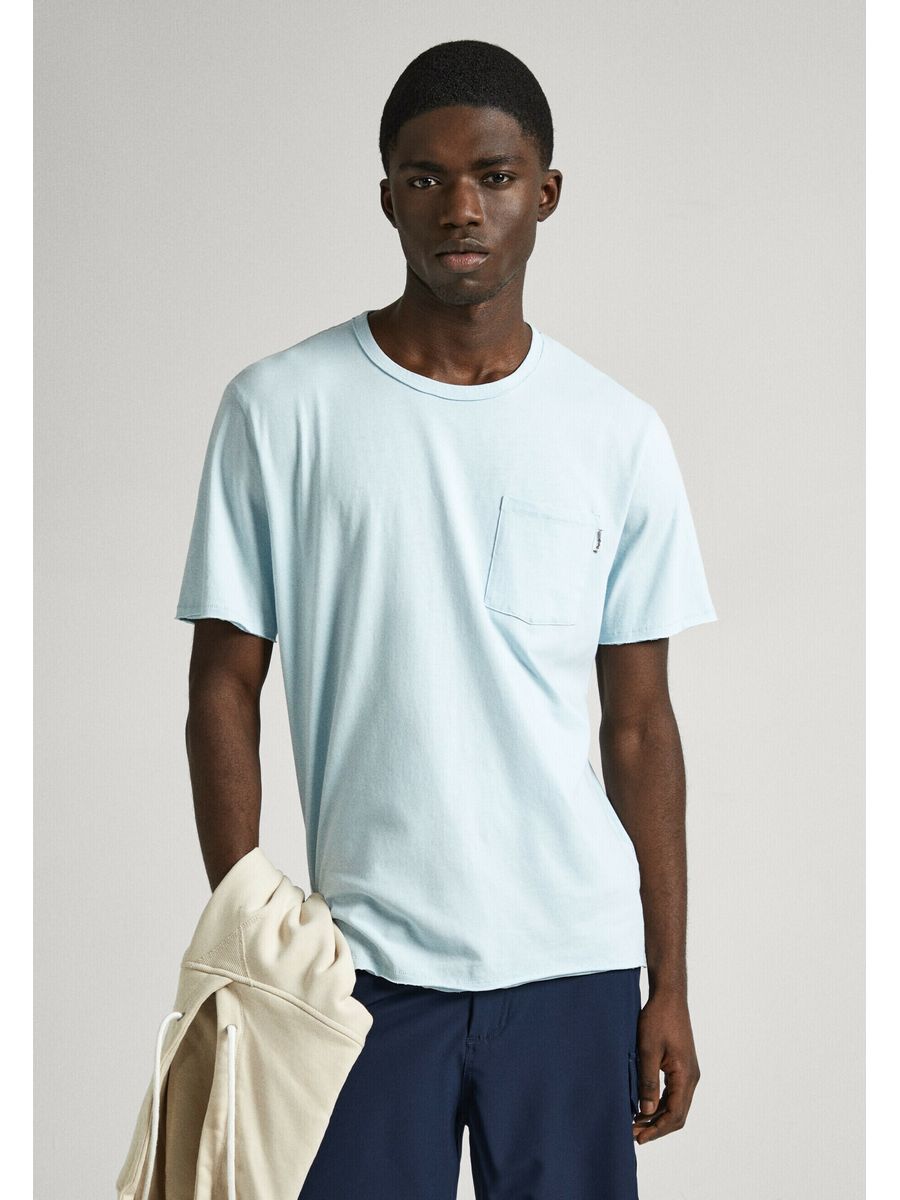 

Футболка мужская Pepe Jeans London PE122O0M9 синяя S, Синий, PE122O0M9