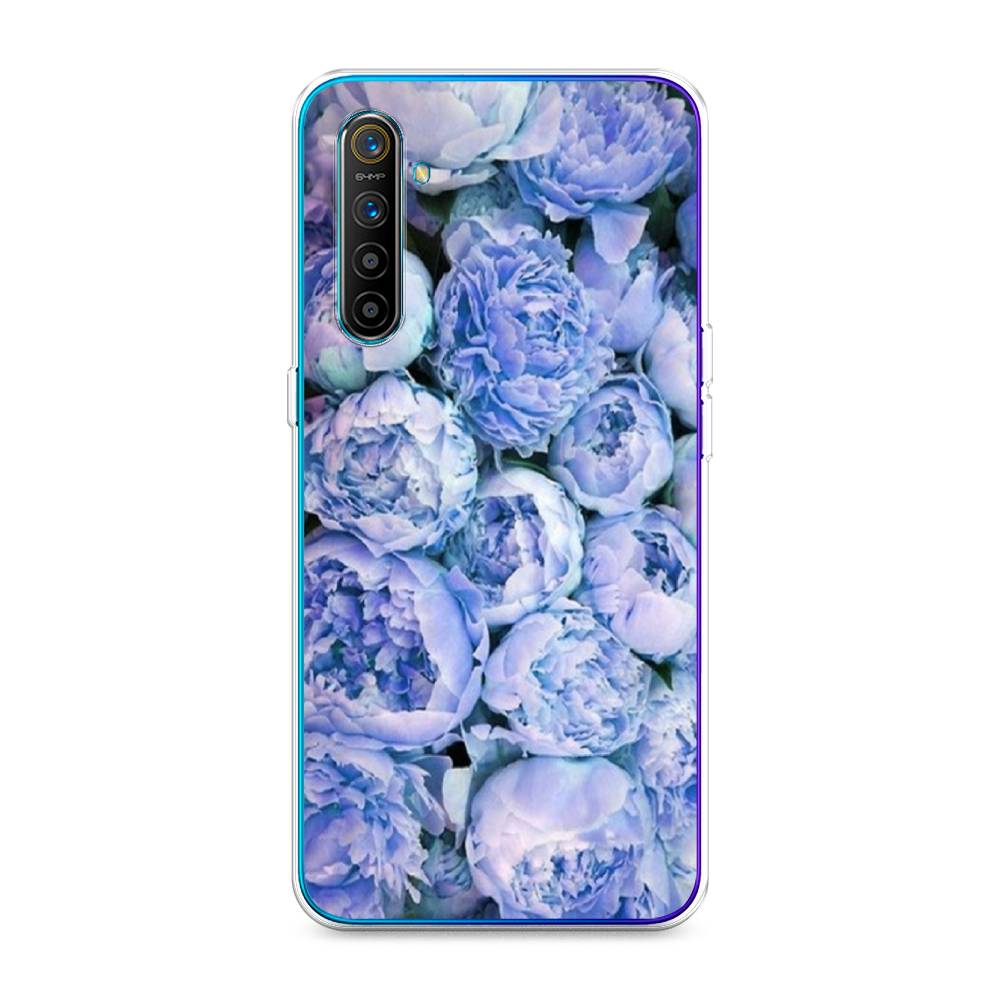 

Чехол Awog на Realme XT "Пионы голубые", Разноцветный, 251450-8